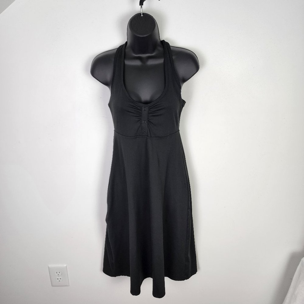 The North Face Black Halter Knee Length Tennis Knee Length Dress Size Small